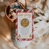 Vulder van de kerstboompenkast van Rudolph Cadeaulabel