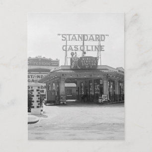 Vulestation van 1920 briefkaart