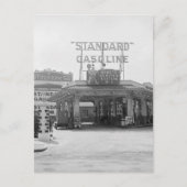 Vulestation van 1920 briefkaart (Voorkant)