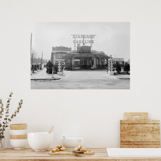 Vulestation van 1920 poster (Keuken)