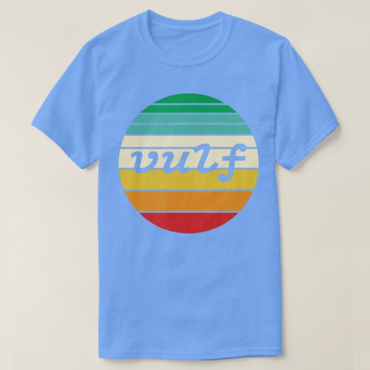 Vulf Retro Sunset Vulfpeck Design T-shirt (Design voorkant)