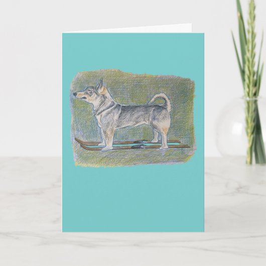 Vulhound Christmas Kaart (Voorkant)