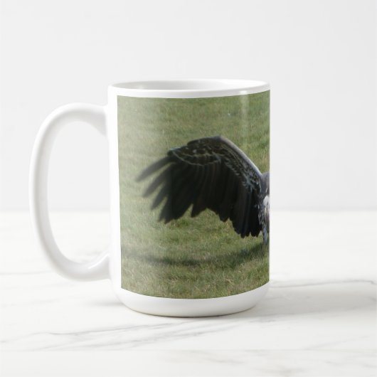 Vulingvogel van proy open wings-wilde-dierenfoto koffiemok (Links)