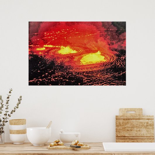 Vulkaan 4 poster (Keuken)