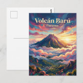 Vulkaan Barú Panama Briefkaart (Voorkant / Achterkant)