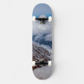 vulkaan berg sneeuw persoonlijk skateboard (Voorkant)