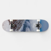 vulkaan berg sneeuw persoonlijk skateboard (Horizontaal)
