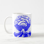 Vulkaan - blauw koffiemok (Links)