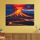 vulkaan canvas afdruk (Insitu (Woonkamer))