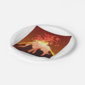 Vulkaan - Emoji Papieren Bordje (Gekanteld)