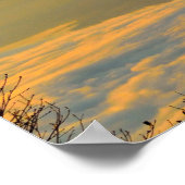 Vulkaan Fuji landschap Poster (Hoek)