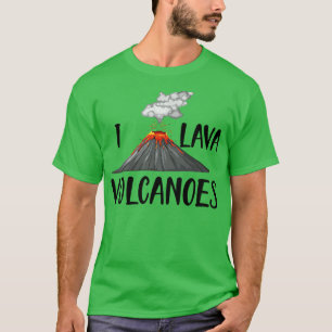 Vulkaan I lava vulkanen T-shirt