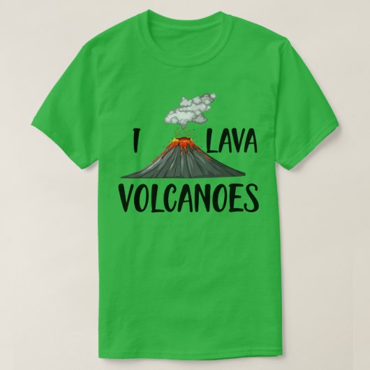 Vulkaan I-lavavulkanen T-shirt (Design voorkant)