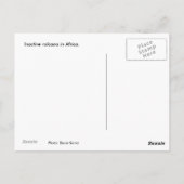 Vulkaan in Afrika Briefkaart (Achterkant)