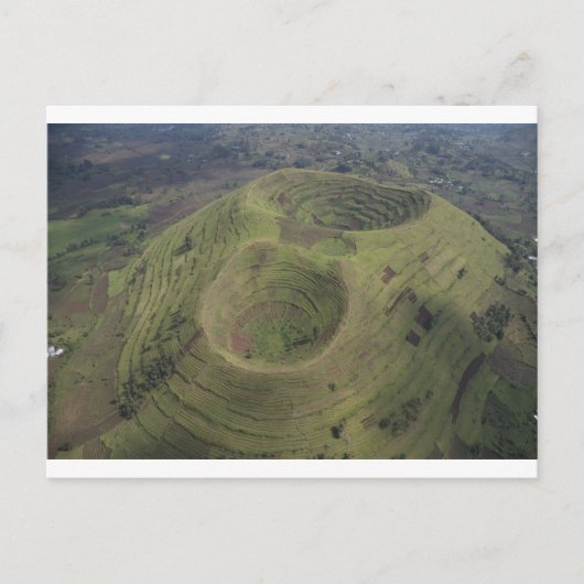 Vulkaan in Afrika Briefkaart (Voorkant)