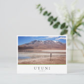 Vulkaan in een Altiplano landschap, Uyuni, Bolivia Briefkaart (Staand voorkant)
