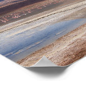 Vulkaan in een altiplano-poster poster (Hoek)