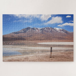 Vulkaan in het woestijnlandschap van Altiplano Legpuzzel