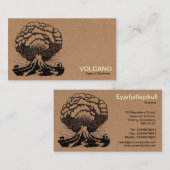 Vulkaan - Kartonnen doos Visitekaartje (Voorkant / Achterkant)