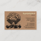 Vulkaan - Kartonnen doos Visitekaartje (Achterkant)