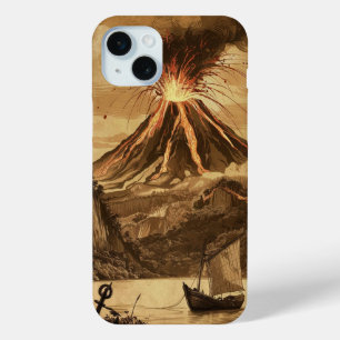 Vulkaan Lava Uitbarsting iPhone 15 Mini Hoesje