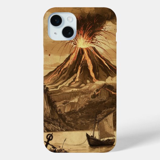 Vulkaan Lava Uitbarsting Case-Mate iPhone Case (Achterkant)