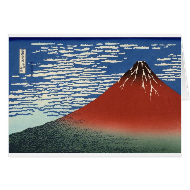 Vulkaan Mount Fuji Japan Schilderij (Voorkant Horizontaal)