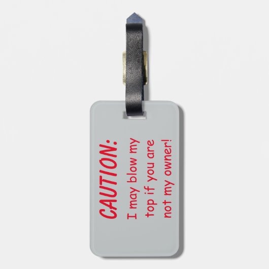 Vulkaan op Sunset Alaska Caution Bagagelabel (Achterkant verticaal)