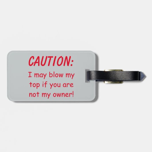 Vulkaan op Sunset Alaska Caution Bagagelabel (Achterkant horizontaal)