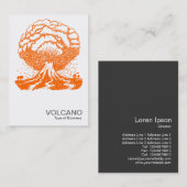 Vulkaan - Sinaasappel Visitekaartje (Voorkant / Achterkant)