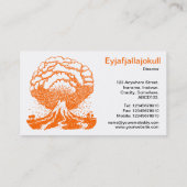 Vulkaan - Sinaasappel Visitekaartje (Achterkant)