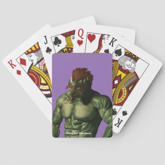 Vulkaan Trol Vakantie Portret Fantasie Kunst Kaart (Achterkant)