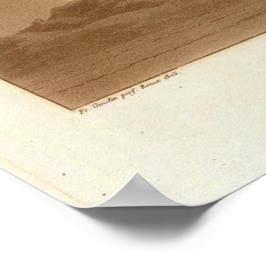 Vulkaan uit Mexico-stad Poster (Hoek)