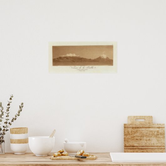 Vulkaan uit Mexico-stad Poster (Keuken)