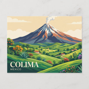 Vulkaan van Colima Mexico Briefkaart