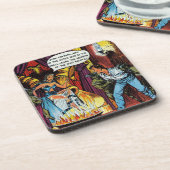 Vulkaan van Vengeance - Comic Drankjes Onderzetter (Linkerzijde)