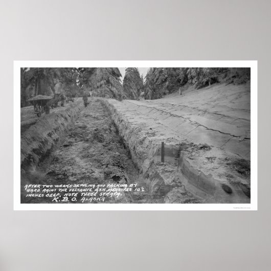 Vulkaanas in Alaska 1912 Poster (Voorkant)