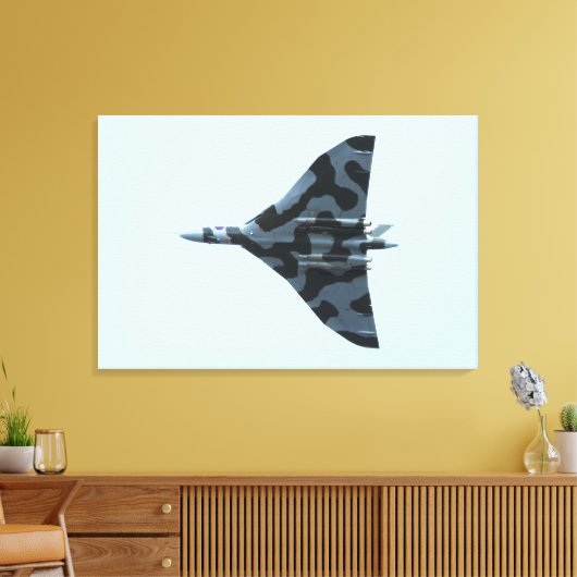 Vulkaanbommenwerper in vlucht canvas afdruk (Insitu (Woonkamer))