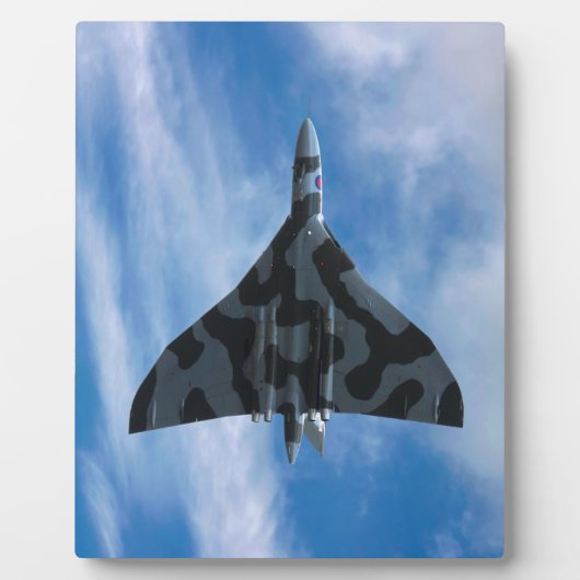 Vulkaanbommenwerper in vlucht fotoplaat (Voorkant)