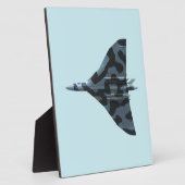 Vulkaanbommenwerper in vlucht fotoplaat (Zijkant)