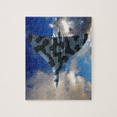 Vulkaanbommenwerper in vlucht legpuzzel (Verticaal)