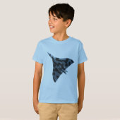 Vulkaanbommenwerper in vlucht t-shirt (Voorkant volledig)