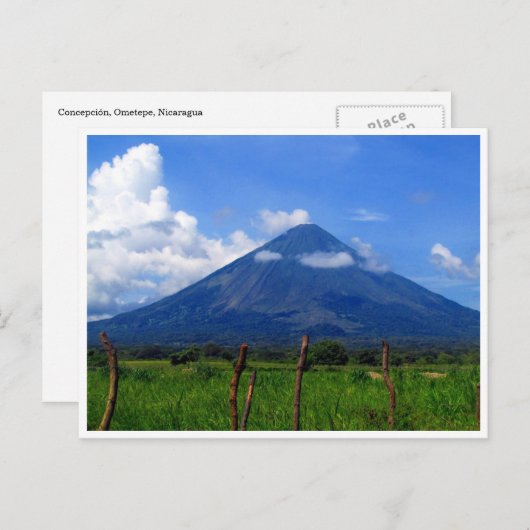 vulkaanconcept briefkaart (Voorkant / Achterkant)