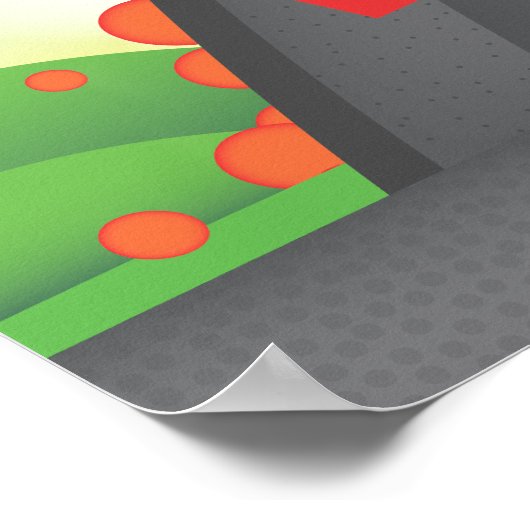 Vulkaandiagram Poster (Hoek)