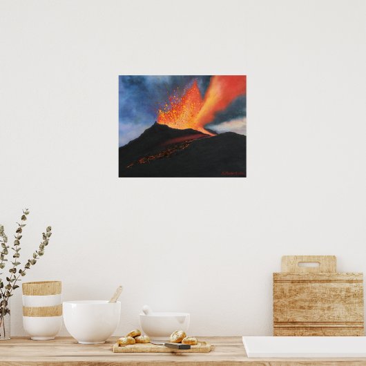 Vulkaankunst Poster (Keuken)