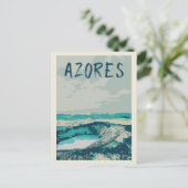 Vulkaanlagune op de Azoren, Atlantische Oceaan P Briefkaart (Staand voorkant)