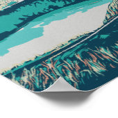 Vulkaanlagune op de Azoren, Atlantische Oceaan P Poster (Hoek)