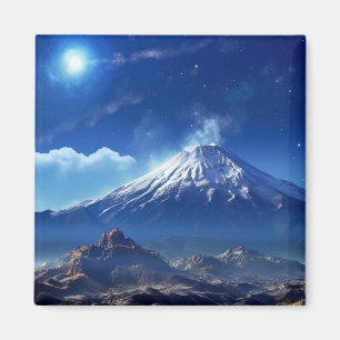 Vulkaanlandschap Reizen Discovery Voyage Magneet