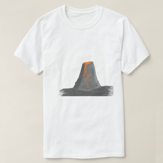 VulkaanTekening T-shirt (Design voorkant)