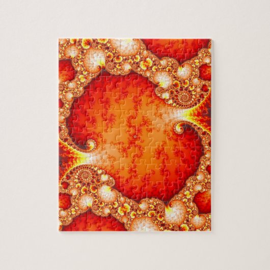 Vulkaantuin - Fractale kunst Legpuzzel (Verticaal)